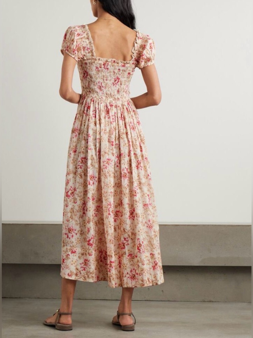 NWOT Doen Stanza Midi Dress in Fleur de Provence - Picture 4 of 4